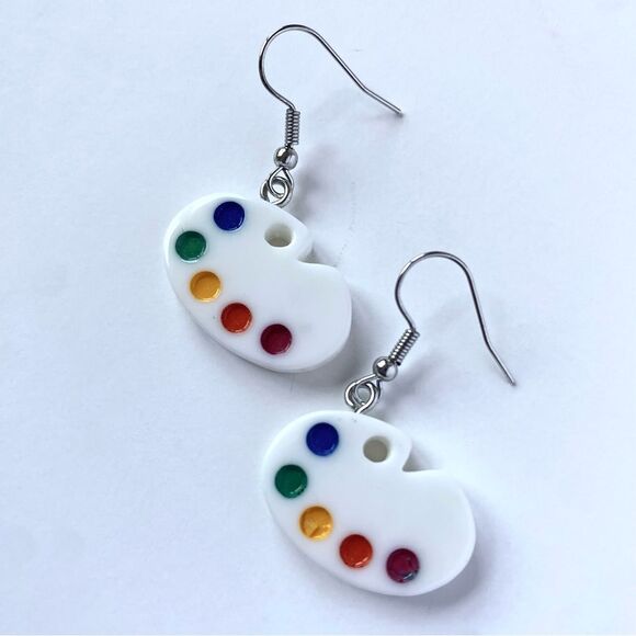 Art Paint Earrings - Picture 1 of 3